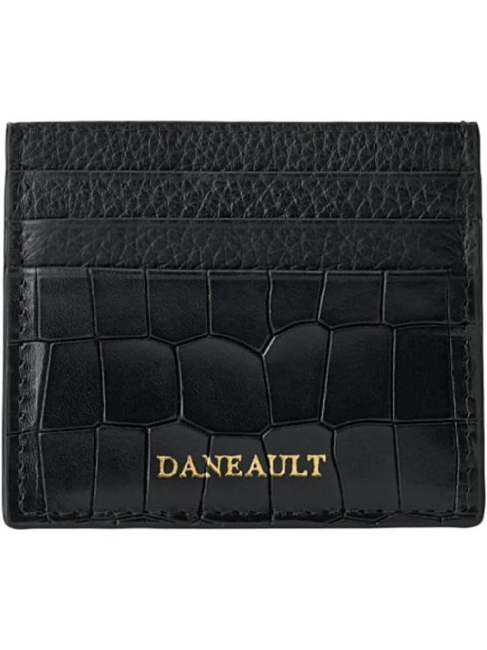 Slim Leather Card Holder Wallet - 4 Slot Compact Credit Card Case for Women